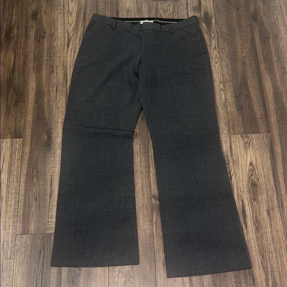 GAP Perfect Trouser Women’s Size 12L Grey Plaid Dress Pants 35.5” Inseam - Picture 2 of 6